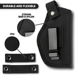 universal concealed carry holster – adjustable owb iwb glock holster for secure everyday defense