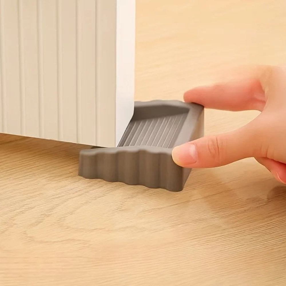 NonSlip Windproof Door Stopper Wedge With AntiCollision Protection 0