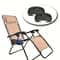 Portable Folding Chair Side Table With Cup Holder And Snack Tray 3