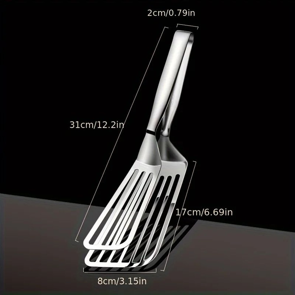 Premium Stainless Steel Kitchen Tongs Multifunction Serving Cooking Grip Tool 3
