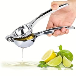 premium stainless steel manual lemon juicer – heavy duty citrus press for effortless fresh juice