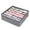 24Grid Drawer Organizer For Underwear Socks Accessories Foldable Closet Storage Box 2