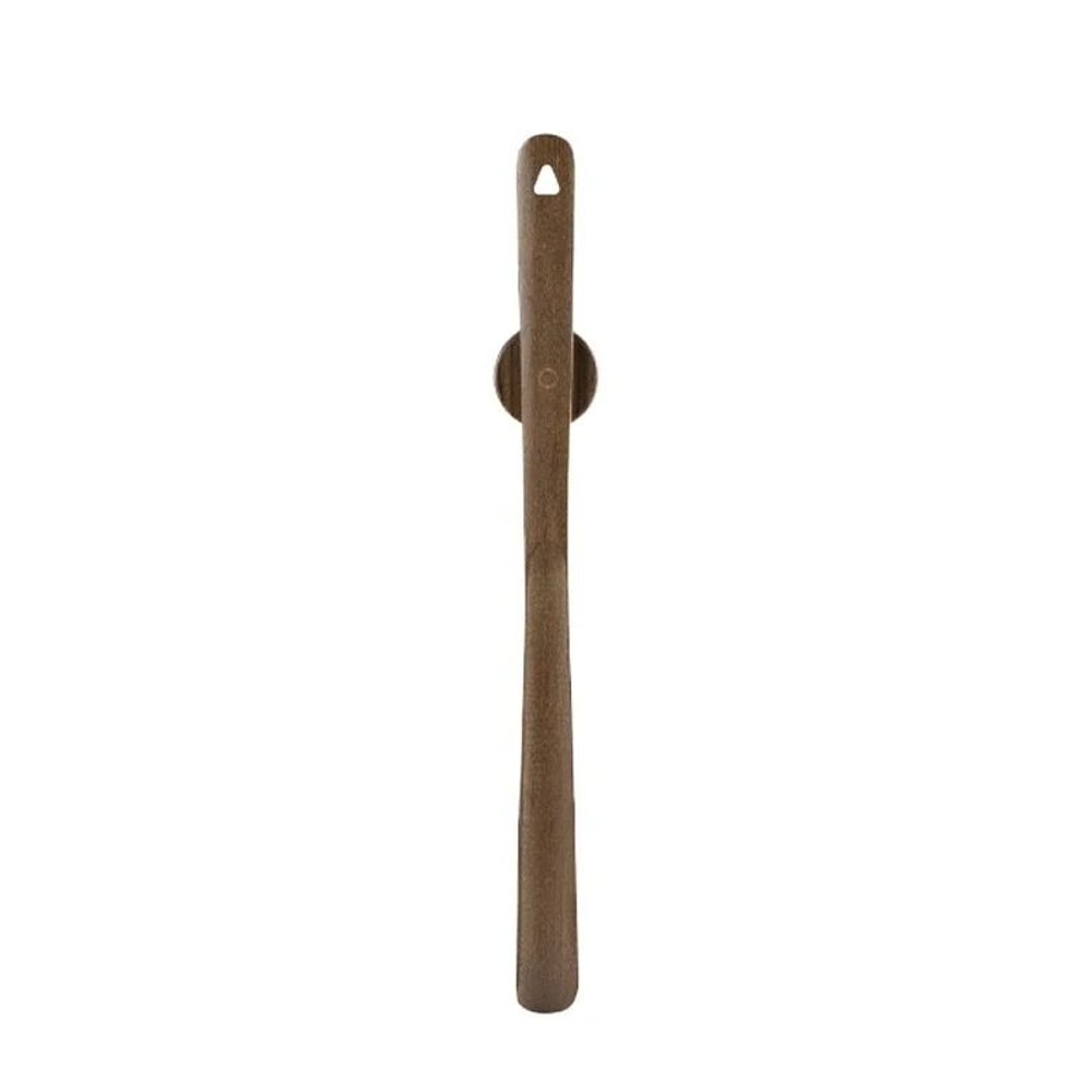 Magnetic Beech Wood Long Handle Shoe Horn With Wall Base 5