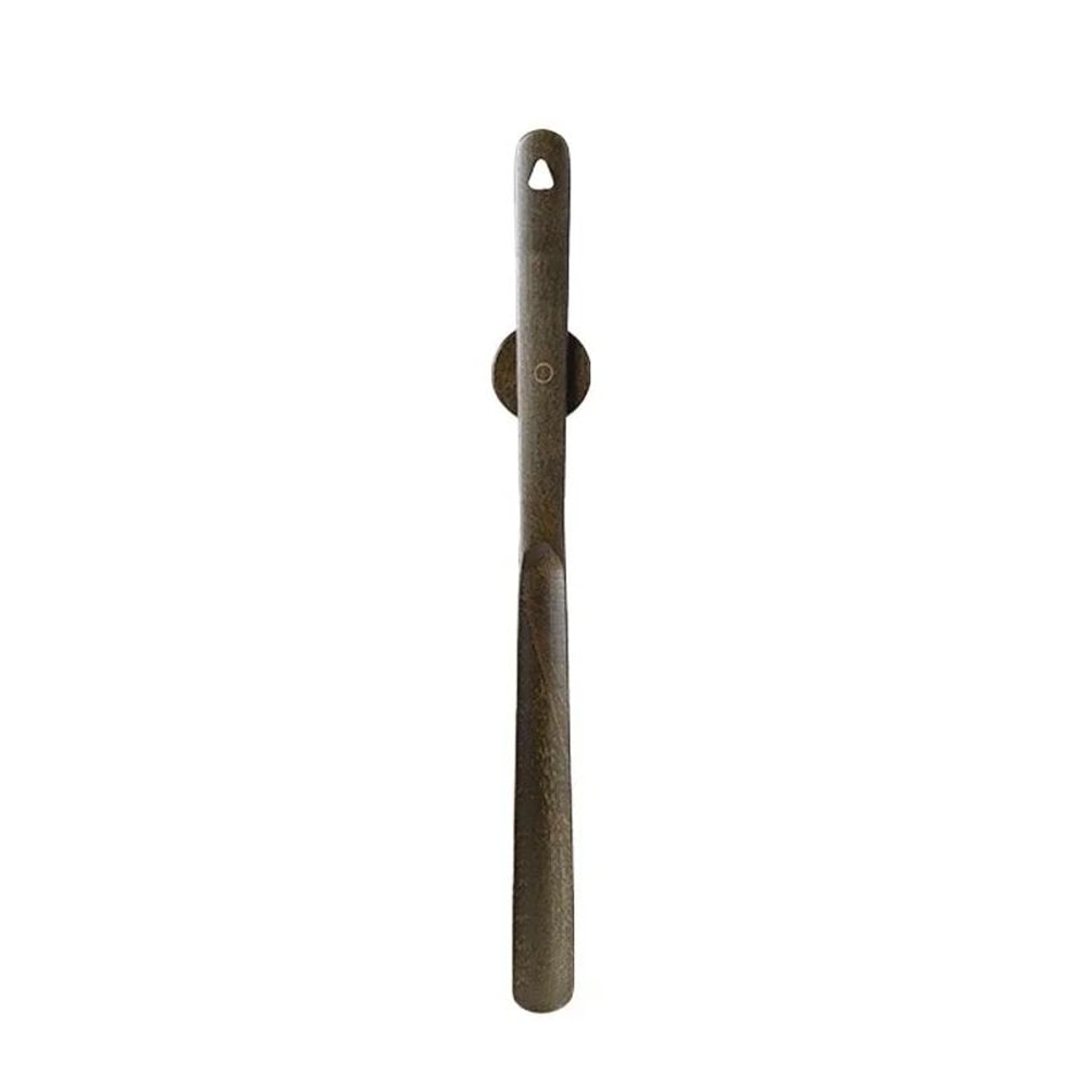 Magnetic Beech Wood Long Handle Shoe Horn With Wall Base 4