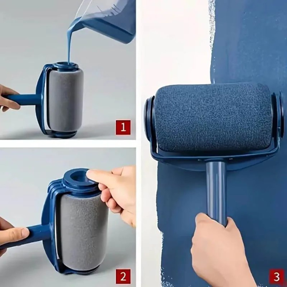 HighCoverage SelfPriming Paint Roller Brush For Smooth Wall Finishes 1