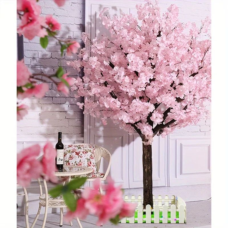 Elegant Pink Cherry Blossom Tree For Indoor Event Decor 0
