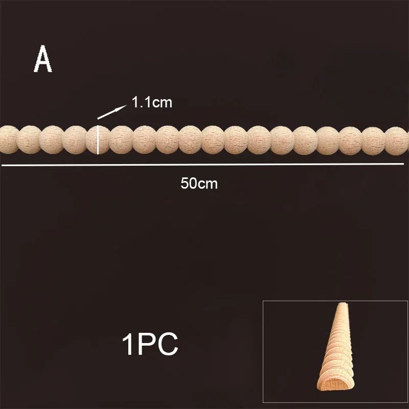 Vintage Wood Carved Applique Furniture Onlay For Cabinets Doors And DIY Decor 7