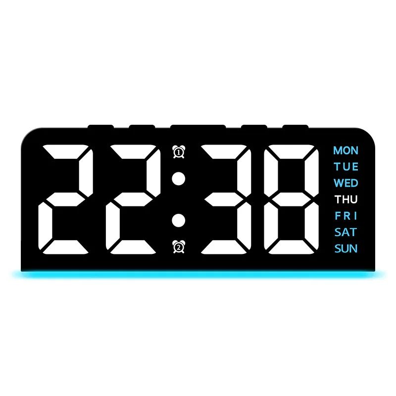 SmartGlow Digital LED Alarm Clock With Temperature Night Light 1