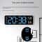 9Inch Large Digital Wall Clock With Temperature Humidity AutoDimming Alarm Display 2