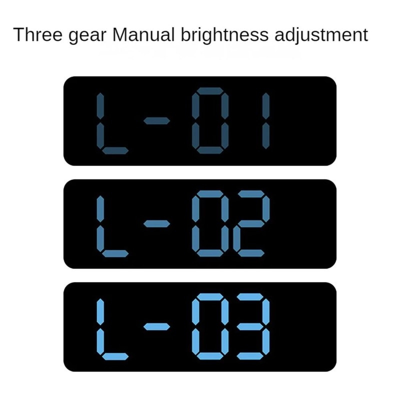 9Inch Large Digital Wall Clock With Temperature Humidity AutoDimming Alarm Display 3