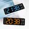 9Inch Large Digital Wall Clock With Temperature Humidity AutoDimming Alarm Display 4