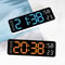 9Inch Large Digital Wall Clock With Temperature Humidity AutoDimming Alarm Display 4