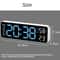 9Inch Large Digital Wall Clock With Temperature Humidity AutoDimming Alarm Display 5