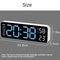 9Inch Large Digital Wall Clock With Temperature Humidity AutoDimming Alarm Display 5