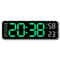 9Inch Large Digital Wall Clock With Temperature Humidity AutoDimming Alarm Display 6