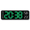 9Inch Large Digital Wall Clock With Temperature Humidity AutoDimming Alarm Display 6