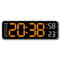9Inch Large Digital Wall Clock With Temperature Humidity AutoDimming Alarm Display 8