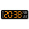 9Inch Large Digital Wall Clock With Temperature Humidity AutoDimming Alarm Display 8