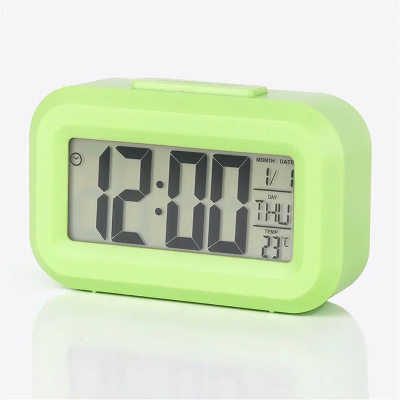 Smart LED Digital Alarm Clock With Backlight Calendar Display 8