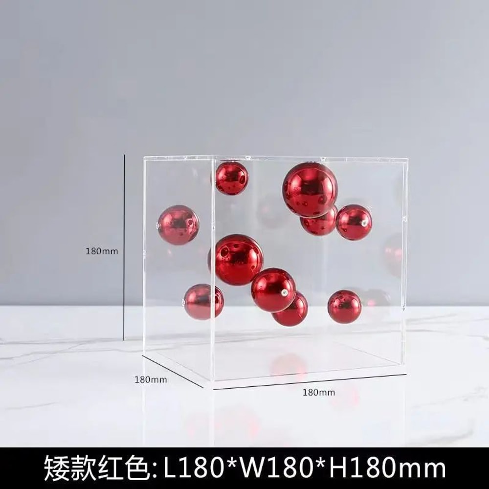 Modern Clear Acrylic Display Dome Cube Minimalist Home Decor Accent 7