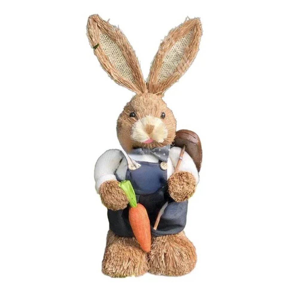 Rustic Easter Bunny Decor Bunny Figurine For Spring Home Decor 3