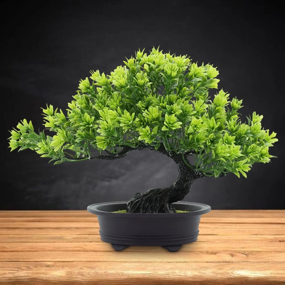 ZenLife Artificial Bonsai Tree Realistic Fake Bonsai Tree For Desk Office Home Decor 12
