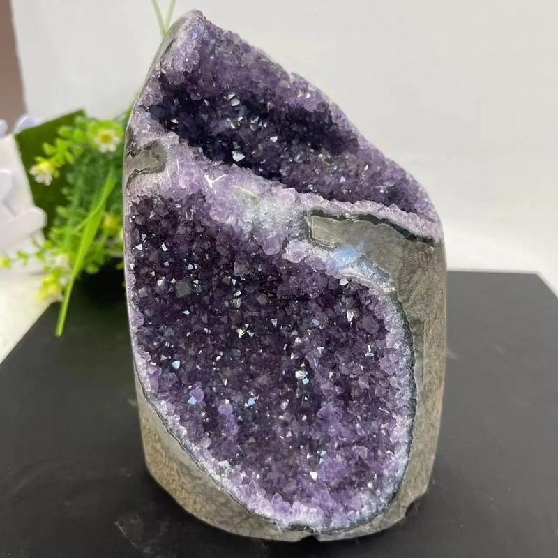 Uruguay Amethyst Geode Cluster Natural Raw Quartz Crystal For Home Decor Meditation Reiki 4