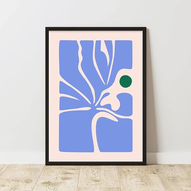 Retro Abstract Canvas Wall Art Print Minimalist Modern Wall Decor Poster 1