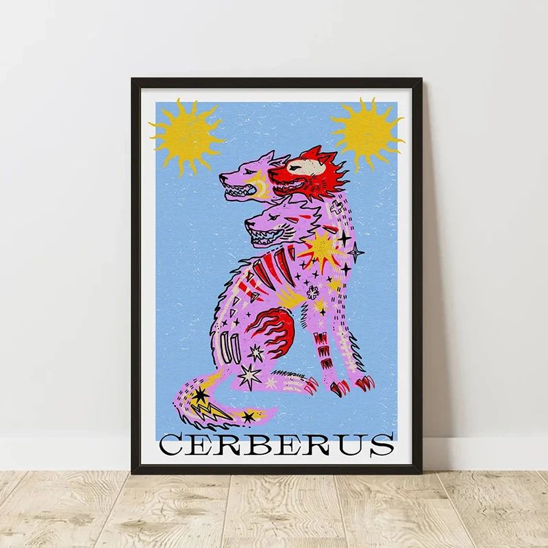 Retro Abstract Canvas Wall Art Print Minimalist Modern Wall Decor Poster 3