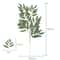 Lush Italian Ruscus Artificial Greenery Stems For Elegant Decor 10pcs 6