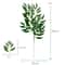 Lush Italian Ruscus Artificial Greenery Stems For Elegant Decor 10pcs 7