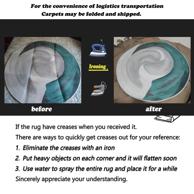 Vintage European Style Area Rug NonSlip Large Decorative Living Room Carpet 5