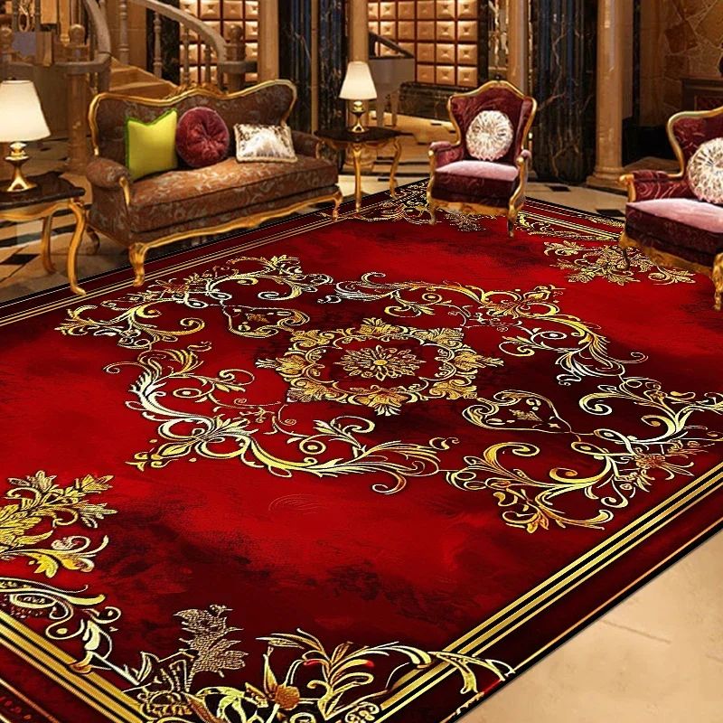 Vintage European Style Area Rug NonSlip Large Decorative Living Room Carpet 10