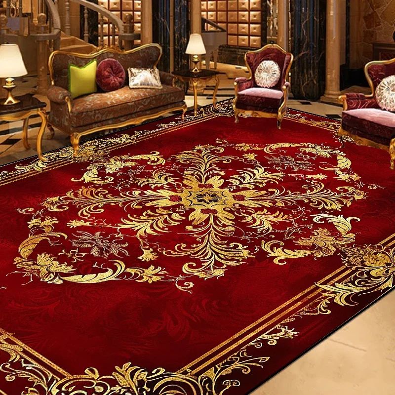 Vintage European Style Area Rug NonSlip Large Decorative Living Room Carpet 11