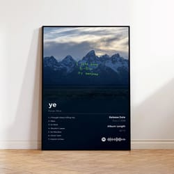 kanye west album art canvas poster for hip hop room decor