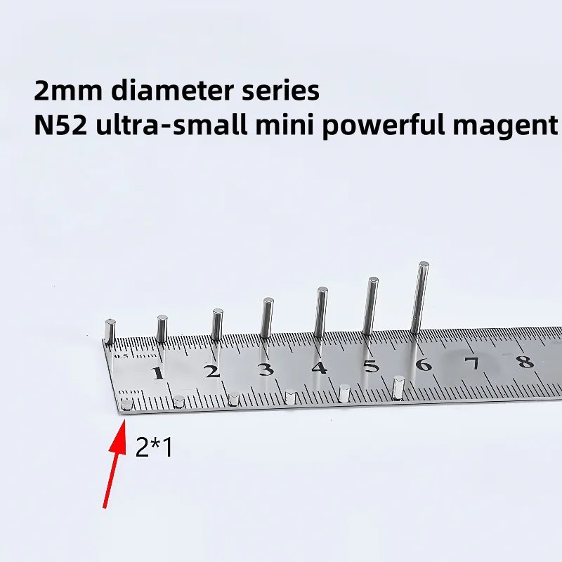 N52 Neodymium Mini Disc Magnets 2mm Strong Rare Earth Fridge And Craft Magnets 6