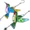 Serenity Glow Outdoor Wind Chime With Hummingbird Dragonfly Glass Art 1
