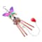 Serenity Glow Outdoor Wind Chime With Hummingbird Dragonfly Glass Art 16