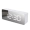 Smart LED Mirror Alarm Clock USB Digital Desk Clock With Snooze Night Display 7
