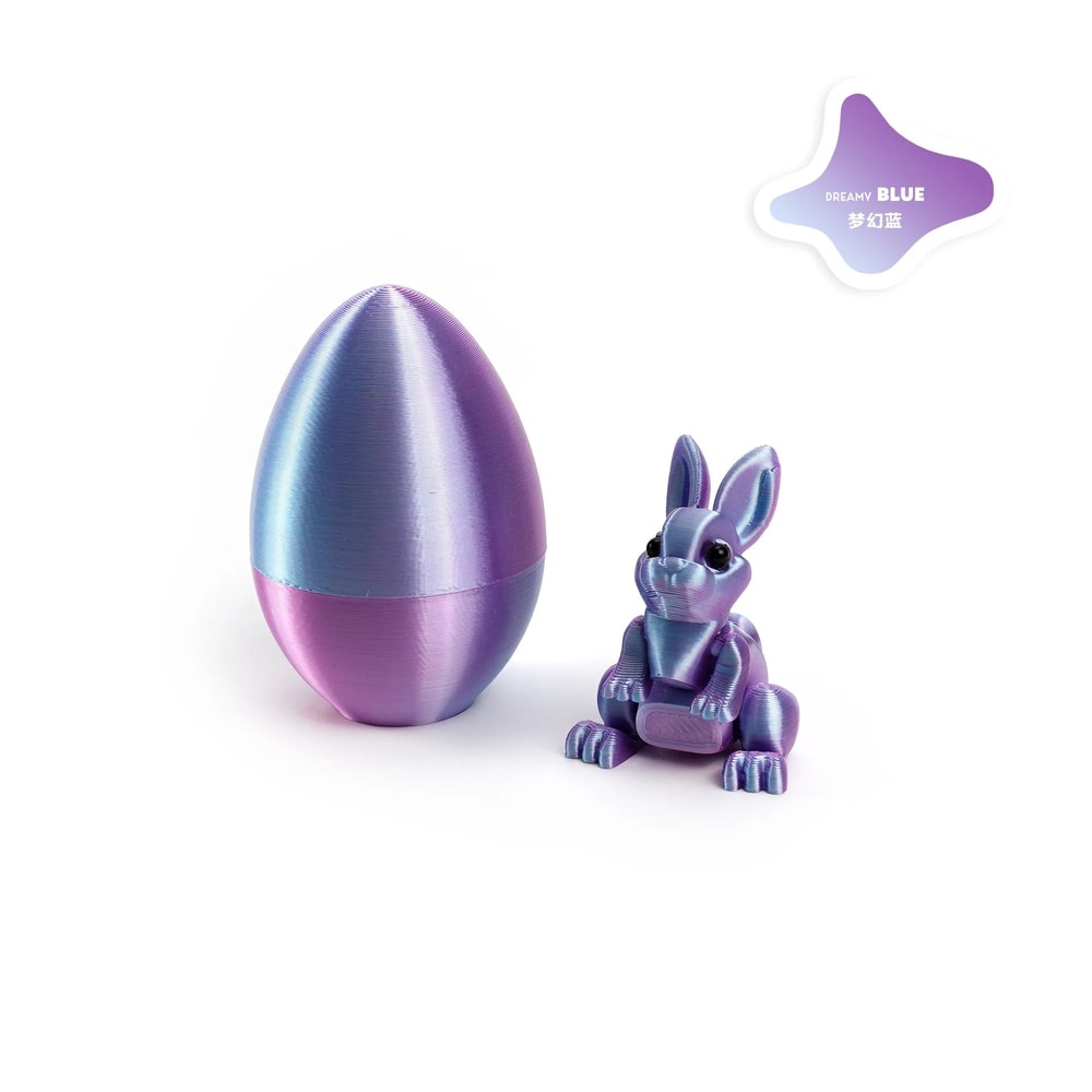 3D Printed Easter Bunny Ornament With Egg Detail For Spring Table Decor 15