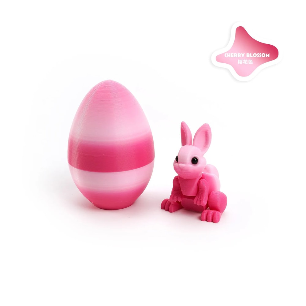 3D Printed Easter Bunny Ornament With Egg Detail For Spring Table Decor 10