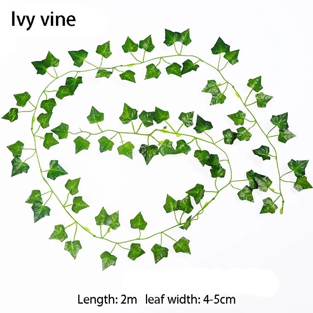 LushLook Fake Ivy Garland Artificial Ivy Vine For Hanging Wall And Outdoor Decor 6