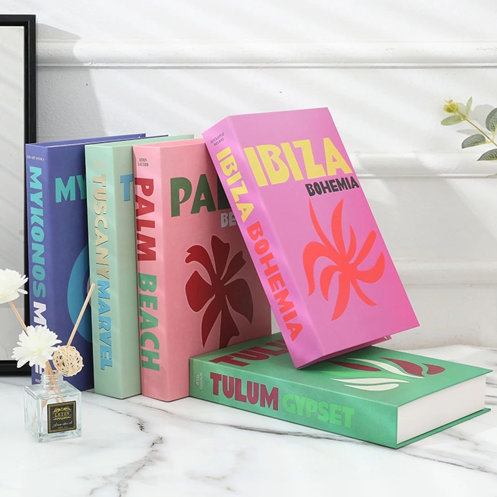 Ibiza Capri Decorative Book Box Luxury Fake Book Decor With Hidden Storage 1