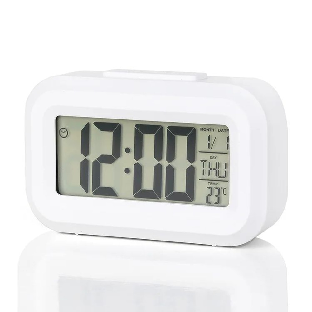 SmartGlow Digital Alarm Clock With Backlight Snooze Calendar And Temperature Display 6