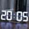 SmartGlow 3D LED Digital Wall Clock With Alarm Temperature Display 0