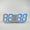 SmartGlow 3D LED Digital Wall Clock With Alarm Temperature Display 9