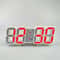 SmartGlow 3D LED Digital Wall Clock With Alarm Temperature Display 13