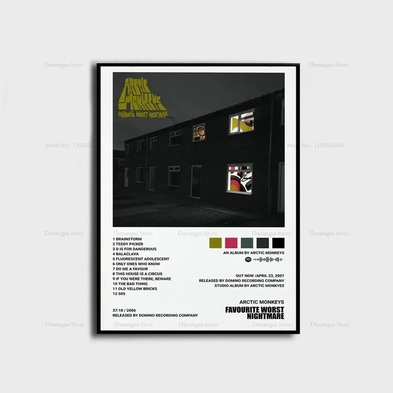 Arctic Monkeys Favourite Worst Nightmare Album Cover Wall Art Poster Print 8
