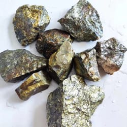 natural chalcopyrite specimen raw copper ore mineral for collectors & classrooms