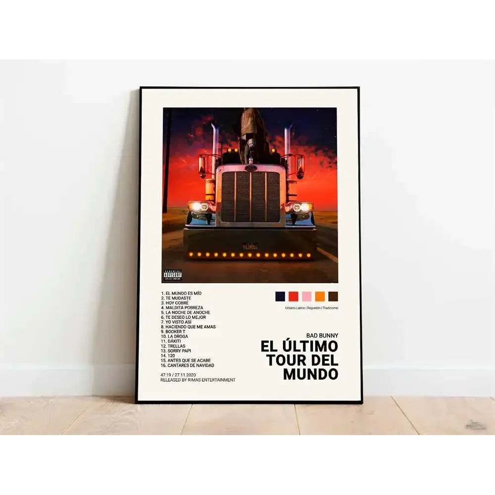 Quevedo Latin Rap Stars Music Wall Art Canvas Aesthetic Hip Hop Room Decor Poster 8